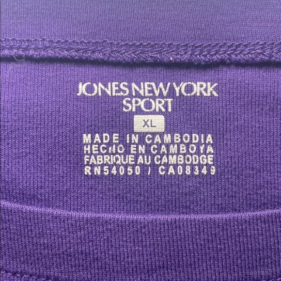 Jones New York Sport Purple Top - Picture 2 of 7
